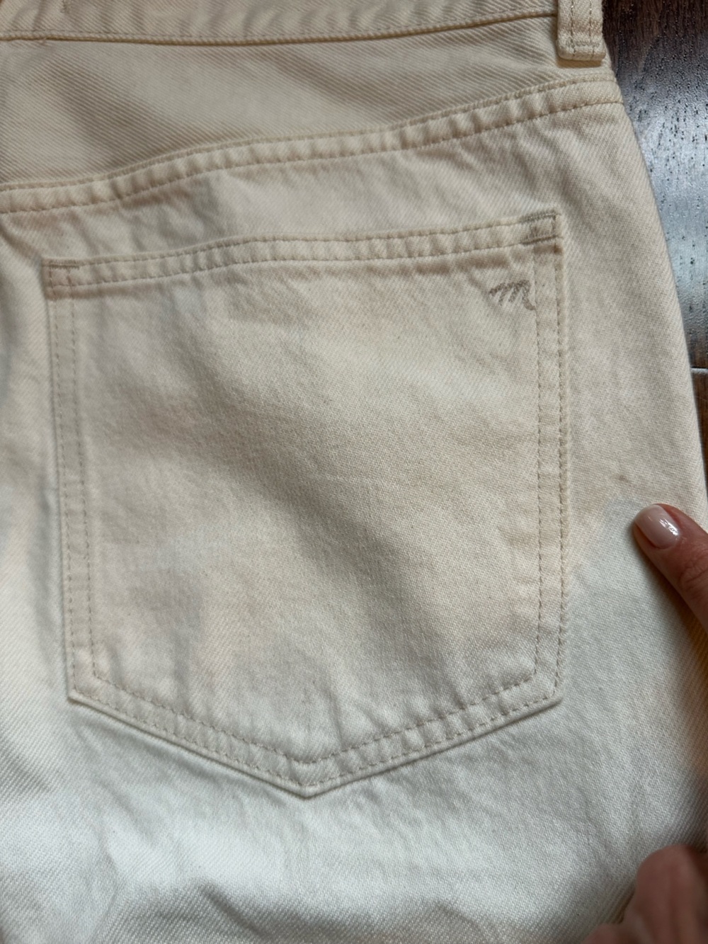 NWT Madewell Darted Barrel-Leg Jean Vintage Canvas 27 - Picture 14 of 15